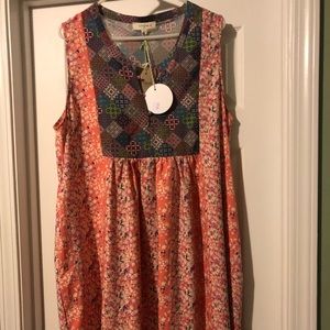 Brand new patchwork dress